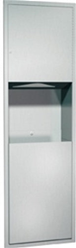 ASI 04697-4 | American Specialties Paper Towel Dispenser and Waste Receptacle, Semi-Recessed
