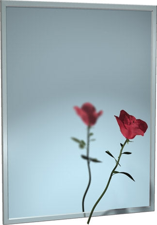 ASI 0620 | American Specialties 16" x 20" Channel Frame Plate Glass Mirror