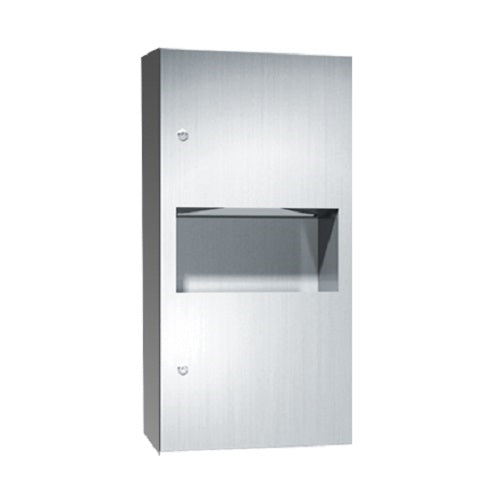 ASI 64623-9 | American Specialties Paper Towel Dispenser and Waste Receptacle, Surface Mounted