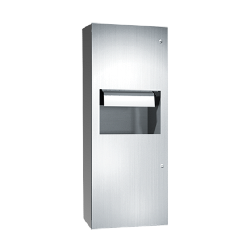 ASI 64696AC-9 | American Specialties Automatic Roll Paper Towel Dispenser and Waste Receptacle, Surface Mounted