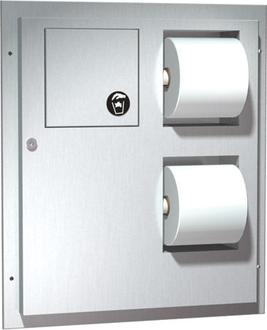 ASI 04833 | American Specialties Toilet Tissue Dispenser & Napkin Disposal, Surface Mounted