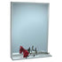 ASI 0537-1830 | American Specialties 18" x 30" Fixed Tilt Mirror With Shelf