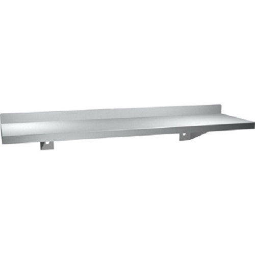 ASI 0694-36 | American Specialties 5" x 36" Stainless Steel Shelf w-Backsplash