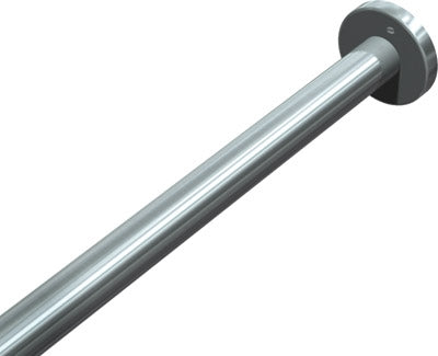 ASI 1204-42 | American Specialties 42" Shower Rod, Flanges, 1-1-4" Diameter