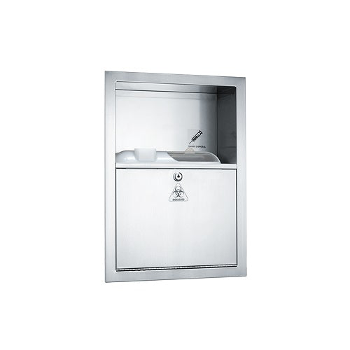 ASI 0548 | American Specialties Sharps Disposal Cabinet, Recessed