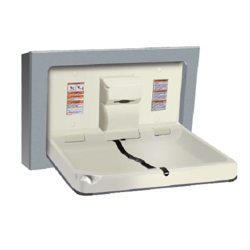 American Specialties ASI 9018-9 Surface Mounted Horizontal Stainless Steel Baby Changing Station
