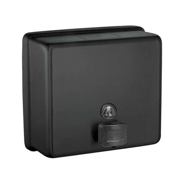 ASI 9343-41 | American Specialties Matte Black Liquid Soap Dispenser, Surface Mounted